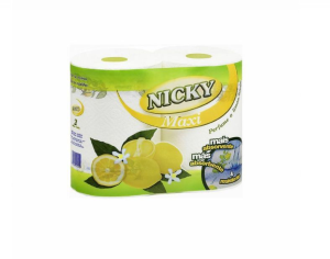 Papel cocina nicky maxi limon 2und.